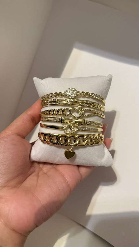 Bangles gold plated 14k