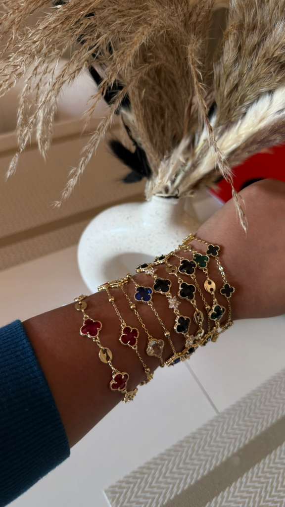 Clover gold plated 14k